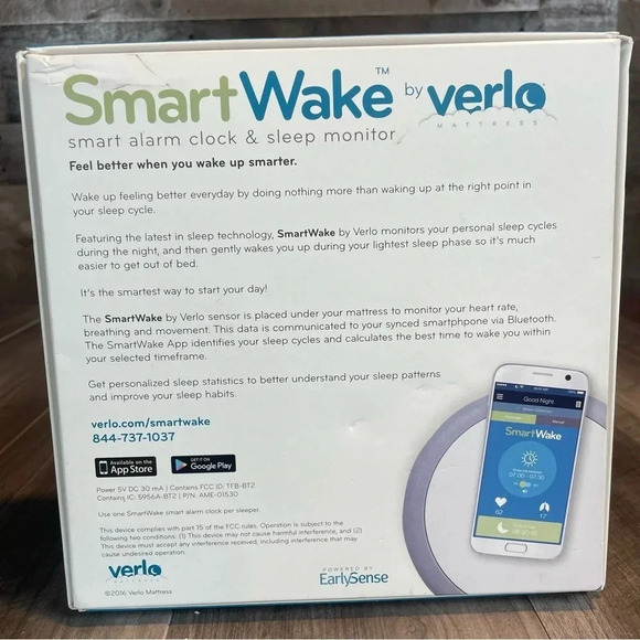 SmartWake™ by Verlo is the world’s smartest alarm clock. • New in Box! - Picture 5 of 9